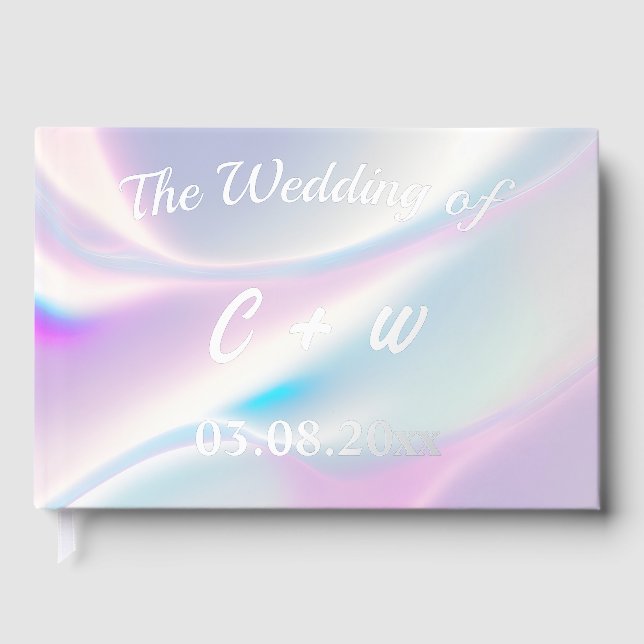 Schöne und einzigartige Hochzeit Gästebuch (Vorderseite)