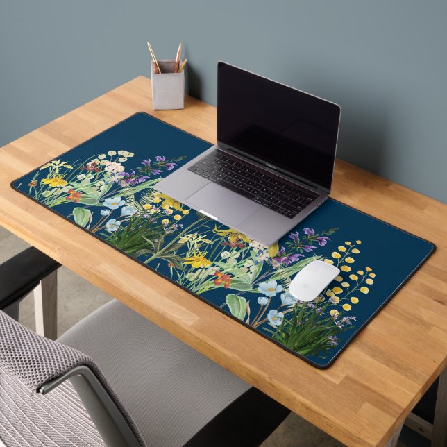 Schöne und elegante Wildblume Schreibtischunterlage (Büro 2)