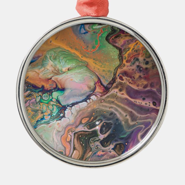 Schöne und exquisite einzigartige Ornamente! Ornament Aus Metall (Vorne)