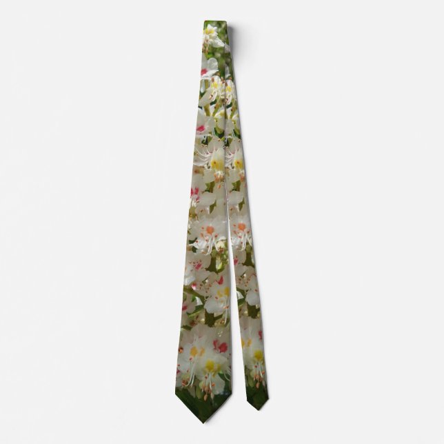 Schöne und farbenfrohe Blume Krawatte (Vorderseite)