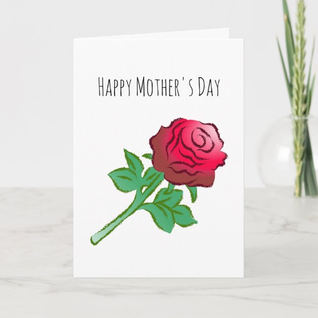 Schöne und farbenfrohe Rosen Karte (Vorderseite)