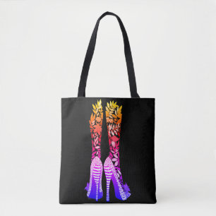 Schöne und farbenfrohe Tanzschuhe Tote Tasche