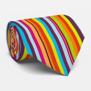 Schöne und farbenfrohe vertikale Streifen Necktie Krawatte