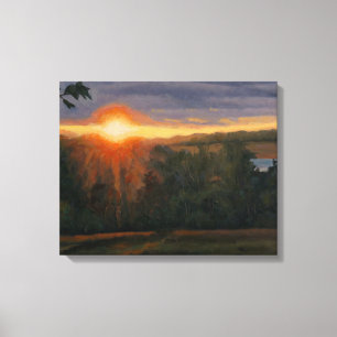 Schöne und Friedliche Sonnenuntergänge Leinwanddruck