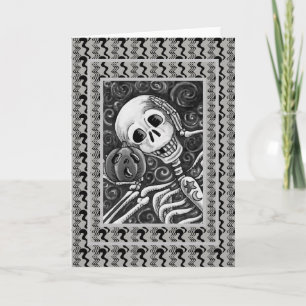 SCHÖNE UND JACK GOTH HALLOWEWEWEN GREETKARTENLÖSUN KARTE