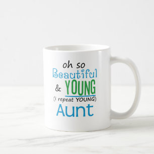 Schöne und junge Tante Kaffeetasse