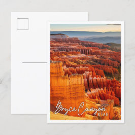 Schöne und landschaftliche Sicht auf Bryce Canyon Postkarte