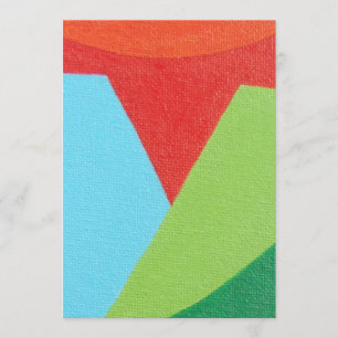 Schöne und lebendige Farben! Einladung