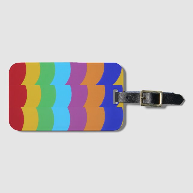 Schöne und lebendige Farben! Gepäckanhänger (Vorderseite (Horizontal))