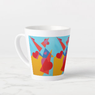 Schöne und lebendige Farben! Latte-Mug Milchtasse
