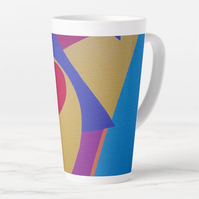 Schöne und lebendige Farben! Latte-Mug Milchtasse (Rechte Ecke)