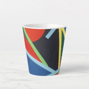 Schöne und lebendige Farben! Latte-Tasse Milchtasse