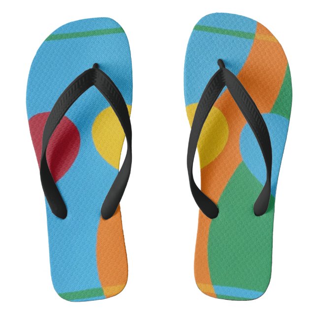Schöne und leuchtende Farben! Flip Flops (Fußbett)