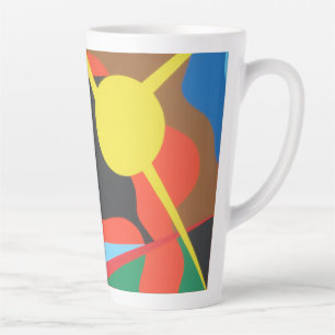 Schöne und leuchtende Farben! Latte-Tasse Milchtasse