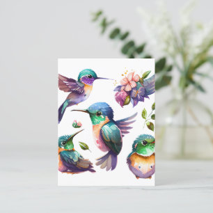 Schöne und Niedliche Vögel für Vogelliebhaber Postkarte