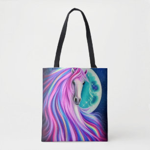 Schöne Unicorns Vollblühen Grafik Tasche
