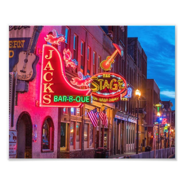 Schöne Unterstadt Nashville Tennessee Fotodruck (Vorne)