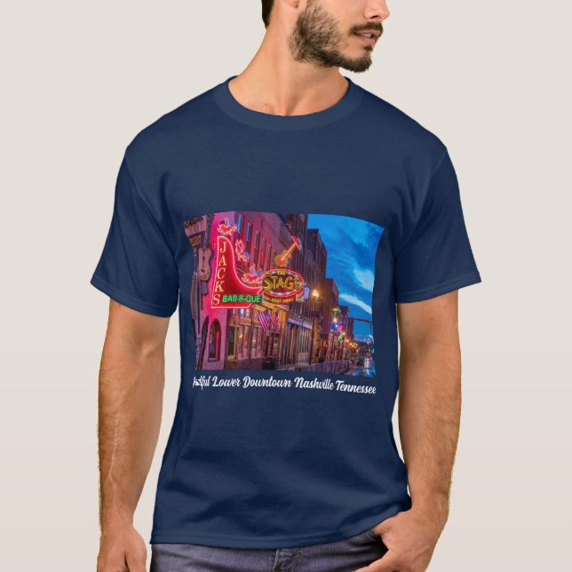 Schöne Unterstadt Nashville Tennessee T-Shirt (Vorderseite)