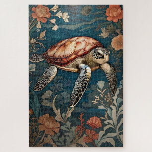 Schöne Unterwasser-Schildkröte