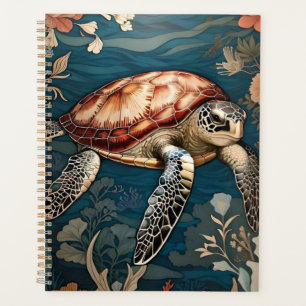 Schöne Unterwasserschildkröte Planer