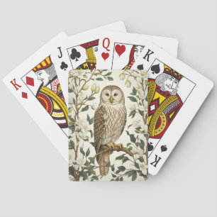 Schöne Urkugel und Magnolienblüten Spielkarten