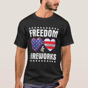 Schöne US Flag Brille Happy 4. Juli Freiheit & T-Shirt