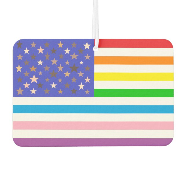 Schöne USA-Flagge Autolufterfrischer (Vorderseite)