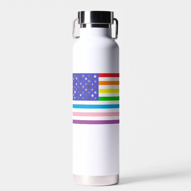 Schöne USA-Flagge Trinkflasche (Vorne)