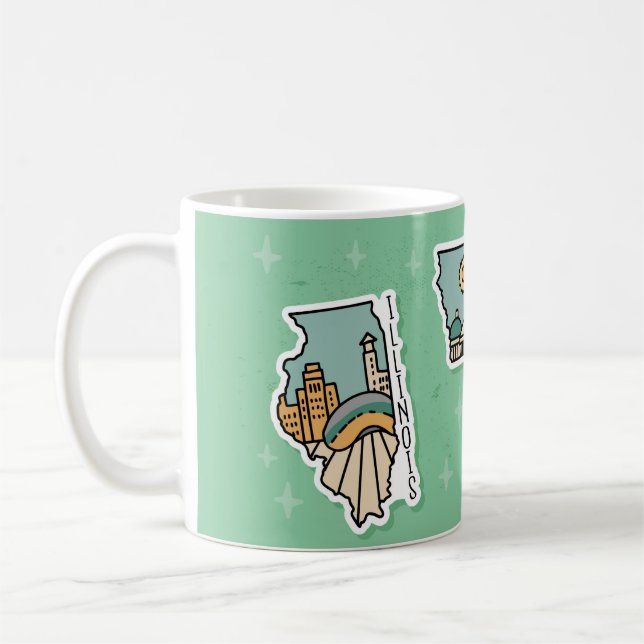 SCHÖNE USA STAATEN LANDSCAPE POSTCARD SET KAFFEETASSE (Links)