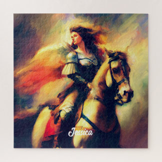 Schöne Valkyrie am Horseback