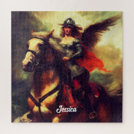 Schöne Valkyrie am Horseback