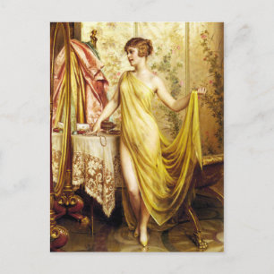 Schöne Vanitas Vintage-Postkarte Postkarte