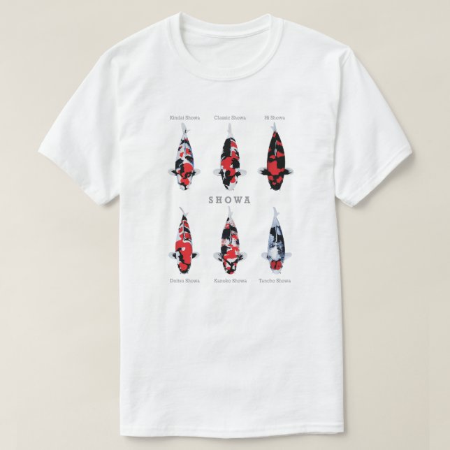 Schöne Varieté showa Koi Fish T - Shirt (Design vorne)