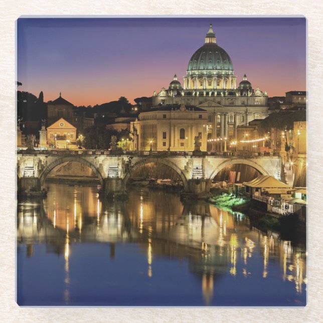 Schöne Vatikanstadt Rom Italien Glasuntersetzer (Vorderseite)
