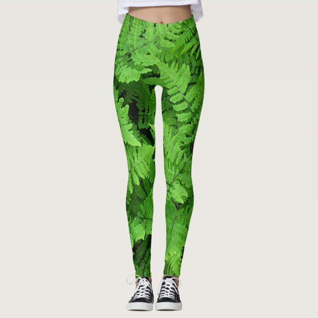 Schöne Vegetation Leggings (Vorderseite)