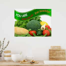 Schöne Veggies "You are What You Eat" Poster