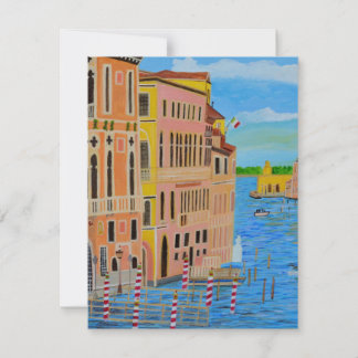 Schöne venezianische Einladungskarte