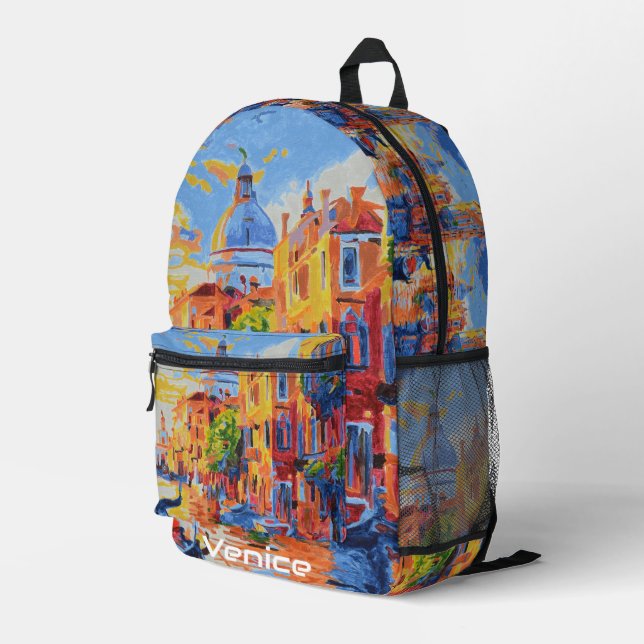 Schöne Venice-Rucksack  Bedruckter Rucksack (Rückseitige Ecke Rechts)