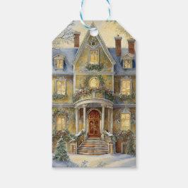 Schöne Viktorianische Weihnachten Geschenkanhänger
