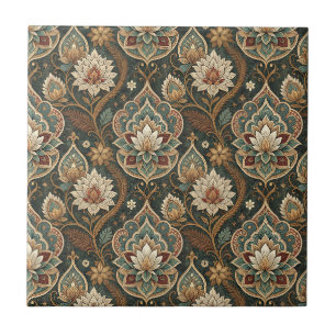 Schöne Vintage-Art Nouveau-Blumenmuster-Wandmalere Fliese