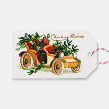 Schöne Vintage Auto Weihnachtsgrüße