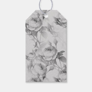 Schöne Vintage-Blumen Geschenkanhänger