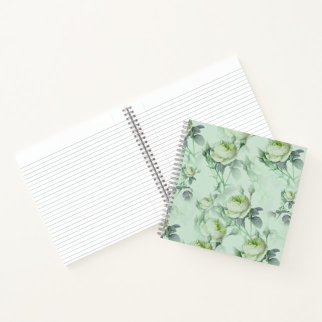 Schöne Vintage-Blumen Notizbuch (Innenseite)