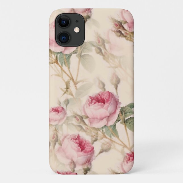 Schöne Vintage Blüte Case-Mate iPhone Hülle (Rückseite)