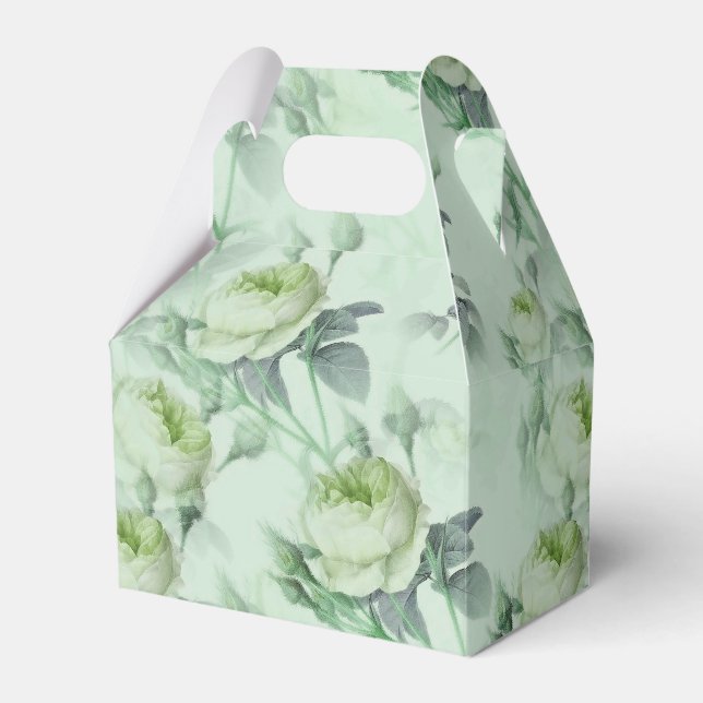 Schöne Vintage Blüte Geschenkschachtel (Vorderseite)