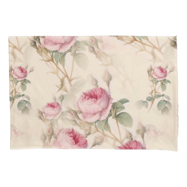 Schöne Vintage Blüte Kissenbezug (Vorderseite)