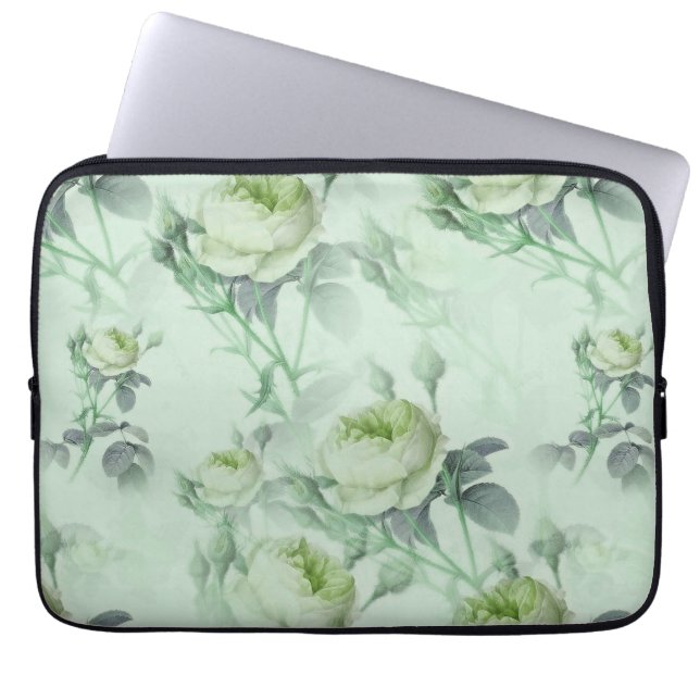 Schöne Vintage Blüte Laptopschutzhülle (Vorderseite)