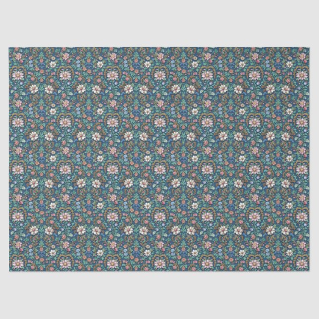 Schöne Vintage Blüte Seidenpapier (Vorderseite)