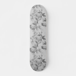 Schöne Vintage Blüte Skateboard
