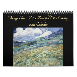 Schöne Vintage-Fine-Art-Ölgemälde 2026 Wand Kalender